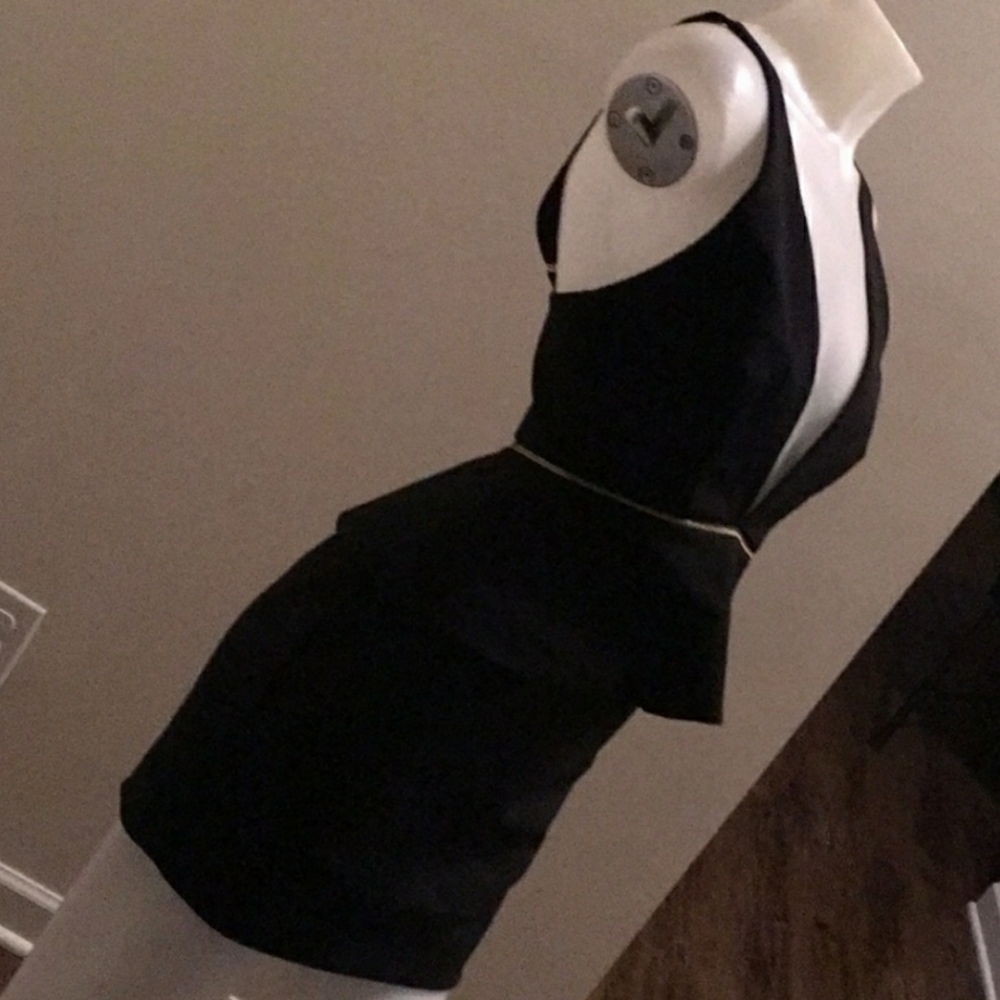 Bec & Bridge peplum mini LBD w/zipper accent - Picture 4 of 4